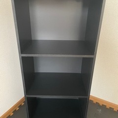 山善カラーボックス　ブラック