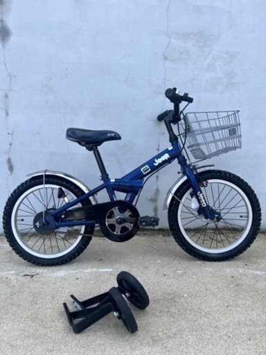 【超美品】Jeep ブランド幼児用自転車「JE-16」補助輪付き