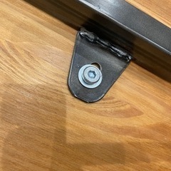 ダイニングテーブル　アイアン　木目　1400×850mmの画像