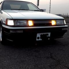 1986年式 トヨタ カローラレビン GT-APEX 1986年後期 AE86 白黒 パワステ エアコン パワー窓　純正MTの画像