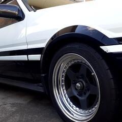 1986年式 トヨタ カローラレビン GT-APEX 1986年後期 AE86 白黒 パワステ エアコン パワー窓　純正MTの画像