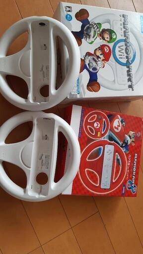 Wii　リモコン　ハンドル　カバー　まとめて