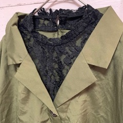 【お取り引き中】レディース　レースブラウス　Mの画像