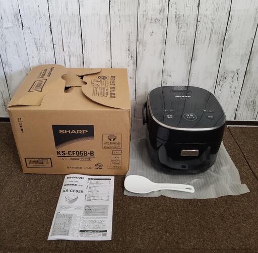 【未使用に近い】炊飯器 シャープ 3合  マイコン パン調理機能 ブラック  KS-CF05B-B　2023年製品\n