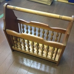 マガジンラック　ブラウン　茶色　小物入れ　アンティーク　おしゃれ