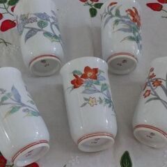 ◆【茶器】②　　《花柄/５種》　５客セット♪　の画像