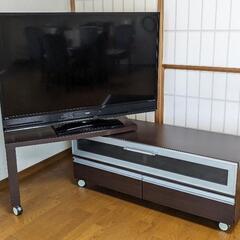 50V型 液晶テレビ ブルーレイ&HDD内蔵  LCD-A50BHR8 テレビ台付！の画像