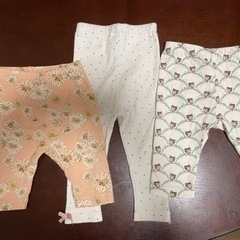 ベビー服ズボン80サイズ５枚、90サイズ２枚　肌着80サイズ４枚の画像