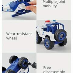 警察車両　プレゼント　知育玩具　組み立ての画像