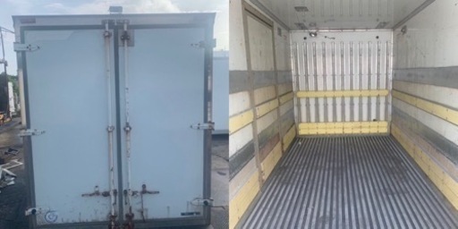 No.820 保冷バン 2ｔ 車  アルミ 箱 バイク 倉庫 トラック コンテナ 米 保管庫 物置 DIY