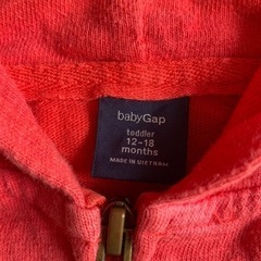 baby Gap ★ パーカー 80sizeの画像