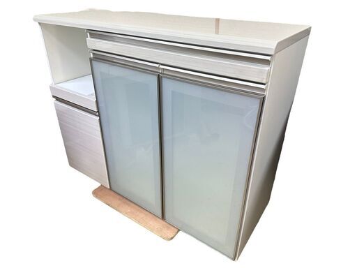 J 美品 キッチンボード コンセント付 ホワイト 島忠ホームズ購入 幅120/奥行43/高さ85