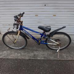 自転車　青色　22インチ