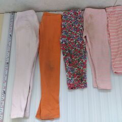 女子供/幼児服 ズボン長さ60-45cm 5着x各種100円/着