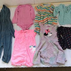 女子供幼児服 寝着　長さ60-45cm 7着x各種100円/着
