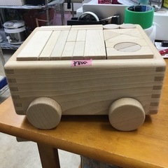 木製つみきセット（車輪つき）の画像