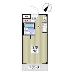 💙💙フリーレント1ヶ月付き😍敷礼０！《1R》浦安市🐻浦安駅から徒...
