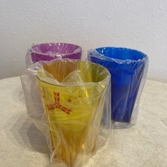 羽根広がる　三ツ矢オリジナルコップ　3個の画像