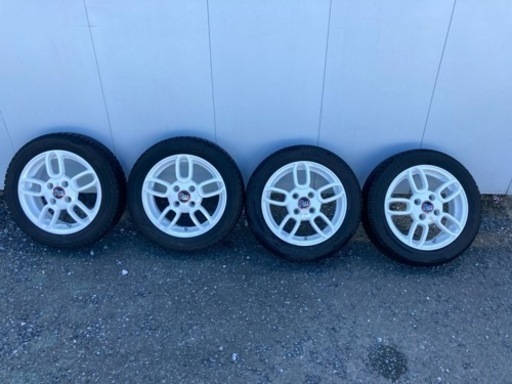 スタッドレスタイヤ　ホイール　4本セット　ヨコハマ　アイスガード 155/65R14　プレミックス　POLI