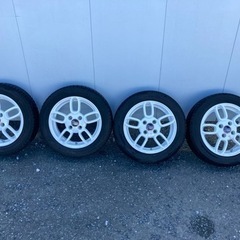 スタッドレスタイヤ　ホイール　4本セット　ヨコハマ　アイスガード 155/65R14　プレミックス　POLI