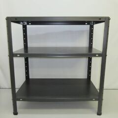 stp-1994　スチールラック　3段　グレー　横長　スチール棚...