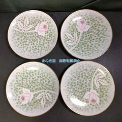 Noritake ティーカップ＆ソーサー 金彩 ローズ 4客セット 1955年 昭和レトロの画像