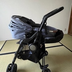 【エールベベ 】フラコット　ナチュラルブルー　ベビーカー
