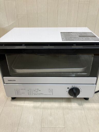 A1-213　山善　オーブントースター　YTR-S90　白　キッチン家電