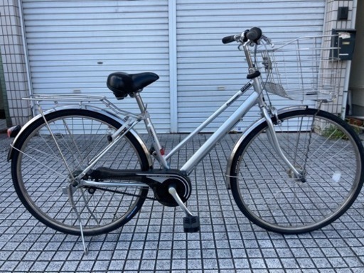 【26インチ自転車】パナソニック製ベルト式　内装5段変速　LEDオートライト付　前タイヤ、チューブ新品❗️リヤ耐摩耗タイヤ使用❗️　若林自転車　膳所店　SALE中❗️