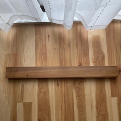 【交渉中】無印良品　壁に取り付ける収納　長押88cm　ウォールナットの画像