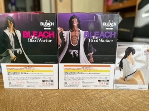 一番くじラストワン賞　更木剣八　C賞朽木白哉　バンビエッタ　フィギュア3台まとめ売り　BLEACH 一番くじ➕おまけ