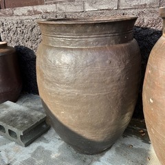 決まりました　壺（大）漬物　メダカ鉢　昭和の画像