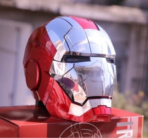アイアンマン　ヘルメット　自動開閉式　音声認識開閉可能　AUTOKING　マスク