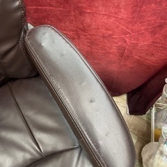 革製 事務イス キャスター 中古品 無料で差し上げますの画像