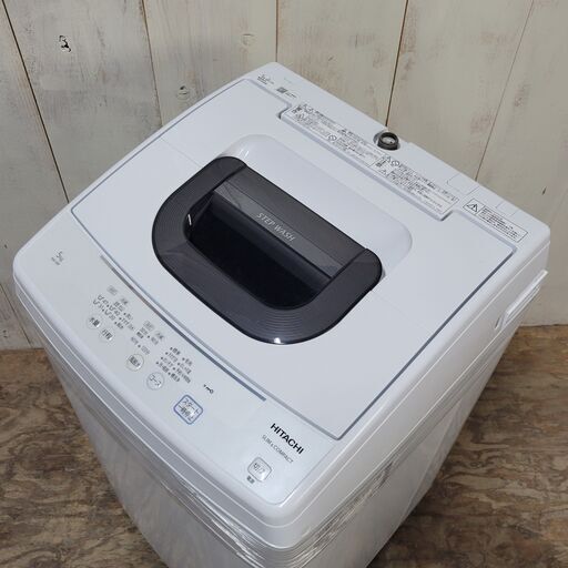 10/24 終 HITACHI/日立 5㎏ 全自動電気洗濯機  2020年製 NW-50F 2ステップウォッシュ 部屋干し機能搭載 菊E