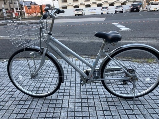【26インチ自転車】6段変速　LEDオートライト付　前後タイヤ新品❗️若林自転車　膳所店　SALE中❗️