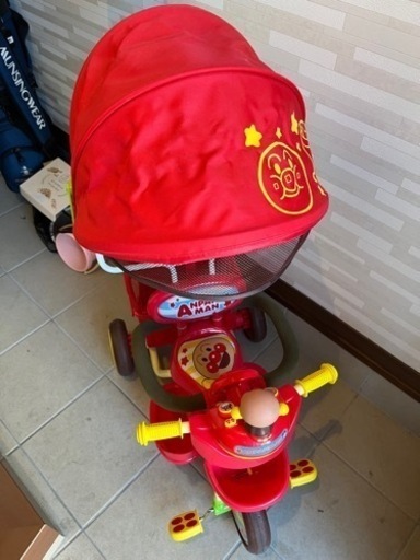 アンパンマン デラックスⅡ ブザー付き おでかけ三輪車