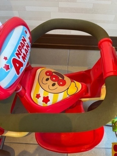 アンパンマン デラックスⅡ ブザー付き おでかけ三輪車