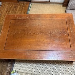 カリモク　テーブル　座卓　ローテーブル　一枚板の画像