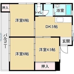 3DK❗️初期費用完全無料❗️ペット可❗️エアコン2台無料…
