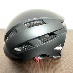 【新品未使用】自転車 ヘルメット 黒 頭囲56〜62cm アジャ...