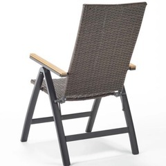 新品ディノス　ガーデン　デッキチェア2脚セット　折りたたみ　アウトレット品の画像