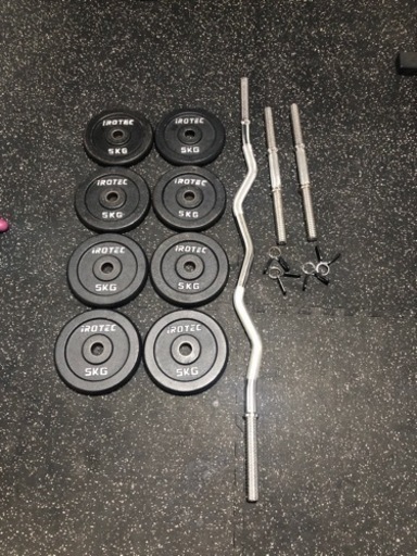 irotec アイロテック　プレート　ezバー　ダンベルシャフト