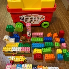 アンパンマン  はじめてのブロックワゴン（不足なし）