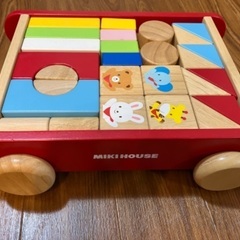 ミキハウス　MIKIHOUSE 知育玩具　積み木の画像