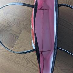 マークテトロ marc tetro ホワイトテリア トートバッグ レッドの画像