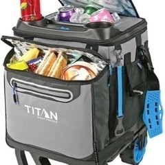 TITAN】タイタン60缶クーラーバッグキャリーカート付きソフト