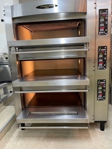 3段 デッキオーブン 業務用 大型電気 ベーカリーオーブン パンピザ菓子