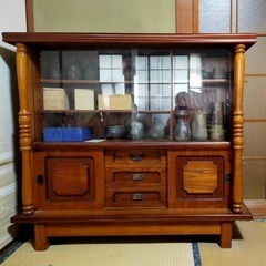 サイドボード　レトロ収納棚の画像