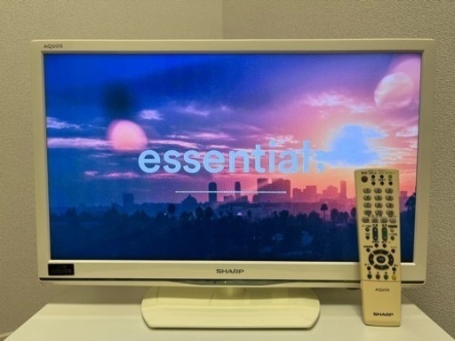 SHARP AQUOS ホワイト 24型